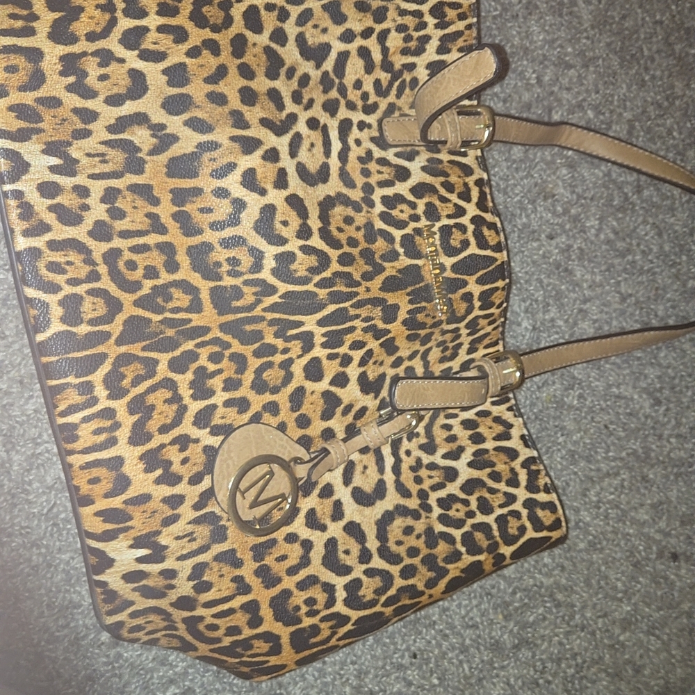 Montana West Leopard Print Tote in Brown and Tan